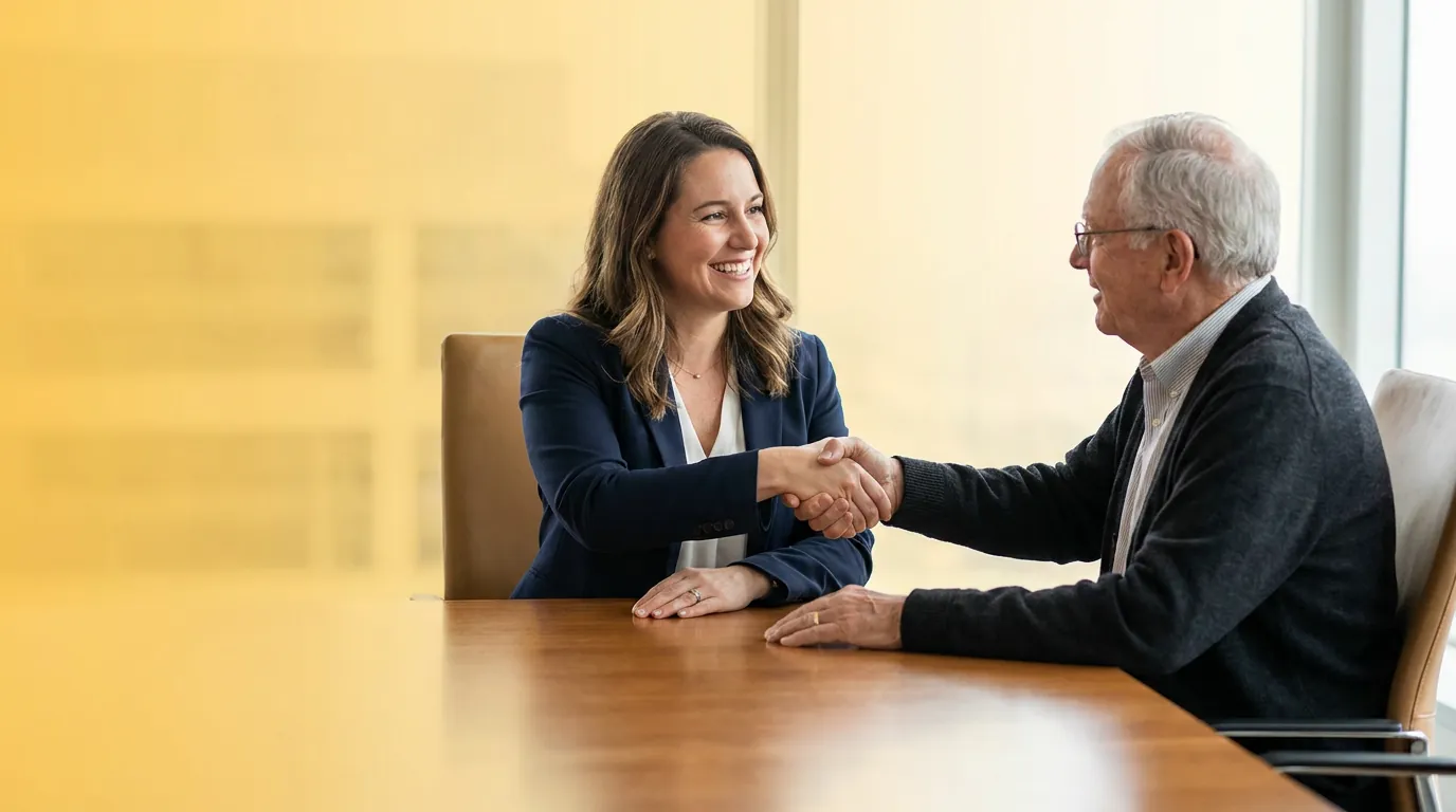 Principal care management Care Advocate meeting an older patient