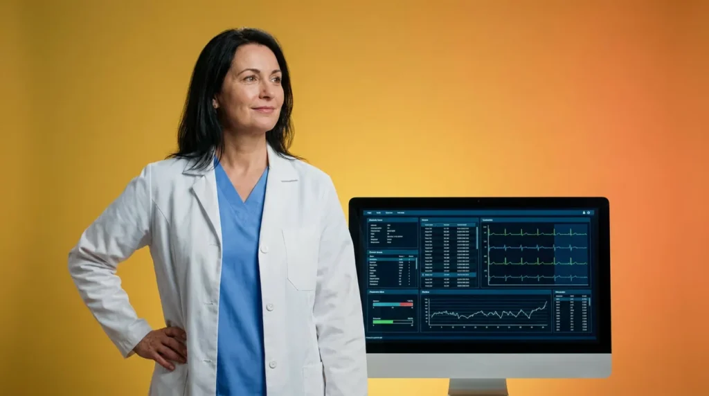 Companian nurse Care Advocate at her workstation