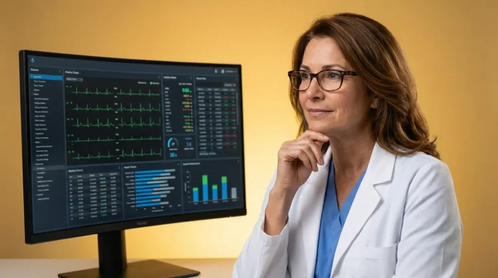 Clinician reviewing care management billing data: G2211: the E/M complexity add-on code, explained for 2026