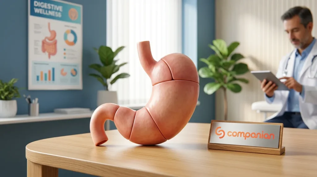 Gastroenterology patient talking with a Companian Care Advocate between visits